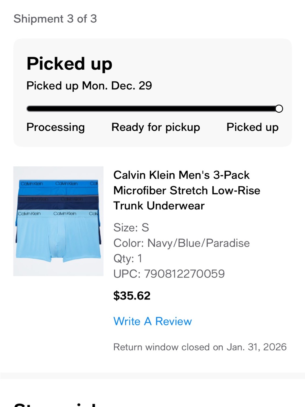 Calvin Klein Men's 3-Pack Low-Rise Trunk Underwear - Navy, Blue, Paradise